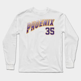 Retro Phoenix Number 35 Long Sleeve T-Shirt